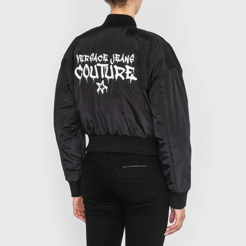 Куртка-бомбер двусторонняя Versace Jeans Couture черный, желтый
